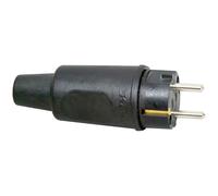 Kopp 179516009 Safety plug Black Rubber 230V IP44 Mains Power Conn...
