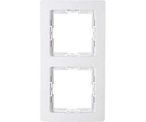 Kopp 2-way frame for the Paris arctic white switch range, 3085.0206.6