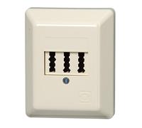 Kopp 33369396 Tae Connection/2X6/6P Surface Mount NFF Coding, Set of 1, White