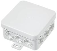 Kopp 340604504 Junction Box Profi-Pack 10x Surface-Mounted for Damp Room, 75 x 75 x 35mm Grey