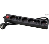 KOPP 4+4-V Plug A with 1.4m Black Euro SH Switch Cord - 129505006 [10 Pieces]