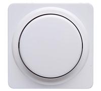 Kopp 493313186 Pressure Switch Dimmer Cover, Arctic White, Cover, Pressure Change Cover