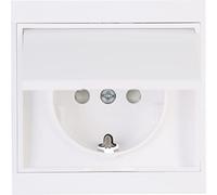 Kopp 911513086 Malta protective contact socket with hinged cover and increased protection against accidental contact, arctic white