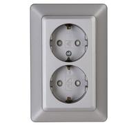 Kopp 927720089 Milano Protective Contact Socket, 2-Way