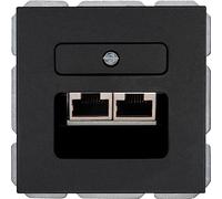 Kopp Athenis 920150085 UAE Socket, Matte Finish, Black