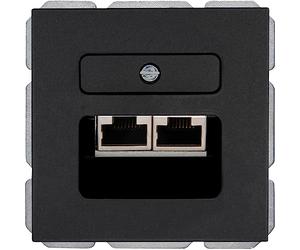 Kopp Athenis 920150085 UAE Socket, Matte Finish, Black