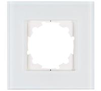 Kopp ATHENIS Single Glass Cover Frame in Mint - 99 x 99 mm - Frame for Sockets & Switches - Elegant Glass Socket Frame Light Switch Frame