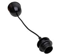 Kopp Cord pendulum for lampshade, hanging mount, pendant light with E27 socket & screw ring, black 210205042