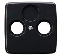 Kopp Cover for Antenna Socket TV/RF, Box Contents: 3 Screws (1 Each M3 x 13 mm, M3 x 16 mm, M3 x 25 mm), Suitable for All Common Manufacturer-Leading Manufacturers, Rivo Anthracite, 339315189