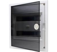 Kopp Flush-mounted Fuse Box with Plastic Door, 2-row for 24 Pins, Pack of 1, Grey/Black, 346002005