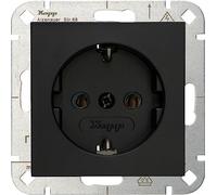 Kopp HK07 - Earthing Contact Socket, Colour: Matte Black - Pack of 10
