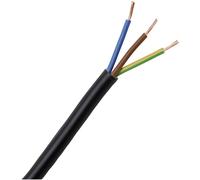 Kopp Light Hose Cable 10m Black H03VV-F 3Gx0.75mm² Flexible