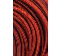 Kopp Meter Textile Cable 3 Core H03 VV-F 3 x 0.75 mm², Length 2 m, Fabric Cable for Lamp, 250 V, Bordeaux, 151502075