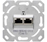 Kopp Network Connection Box Cat6, 2-Way, Bipolar Transistor Switch, ON-OFF Operation, White