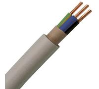 Kopp 153125003 NYM-J 3 x 2,5 mm² Wet Room Cable, Gray, 25 m-Ring