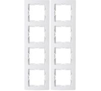 Kopp Paris 308702063 308702086 4-Way Cover Frame Arctic White (Pack of 2)