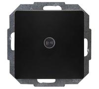 Kopp Paris 651374082 Switch with Lighting Flush-Mounted Matte Black
