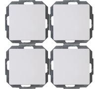 Kopp Paris 652602012 Toggle Switch Insert, Arctic White, Pack of 4