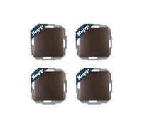 Kopp Paris 652626010 Professional Pack of 4 Universal Switches IP20 Rosewood Brown 250 V