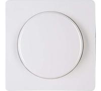 Kopp Paris Arctic White Dimmer Cover - 5.7 x 5.7 cm - IP20 Cover with Rotary Knob - Stylish Dimmer Switch Cover Made of Shiny Plastic LED Dimmer Cover