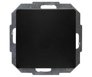 Kopp Paris Button in Matte Black - Stylish IP20 Push Button Flush-Mounted Ideal for Bell and Door Opener - Flush-Mounted Bell Push Button with 10AX Switching Capacity - Light Switch 250 V ~