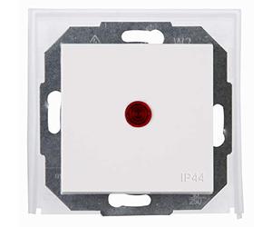 Kopp Pure White Athenis Flush-Mounted Wet Room Change/Control Switch, 699429081