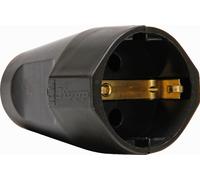 Kopp Right Angle Plastic Contrast Plug Brown 16A 3x1.5mm - 1821.0600.0 [10 Pieces]