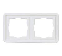 Kopp Standard Flush-Mounted Wet Room 2-Way Cover Frame for Vertical and Horizontal Installation UP FR IP44 Arctic White 302402074