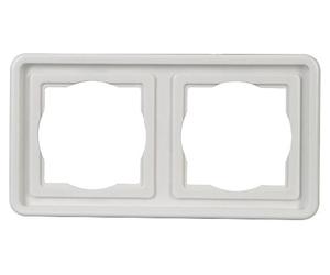 Kopp Standard Flush-Mounted Wet Room 2-Way Cover Frame for Vertical and Horizontal Installation UP FR IP44 Arctic White 302402074