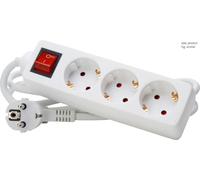 Kopp Switch Socket 3-Way Arctic White Edge - 129713007 [10 Pieces]