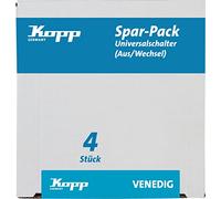 Kopp Venice Value Pack A/W Toggle Switch Pack of 4, Platinum, 602643054 4