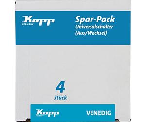 Kopp Venice Value Pack A/W Toggle Switch Pack of 4, Platinum, 602643054 4