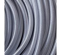 Kopp x 0,75 mm², 2 Meter Textile 3-core H03 VV-F 3 x 0.75 mm², Length 2 m, Fabric Cable for lamp, 250 V, Silver, 151502123