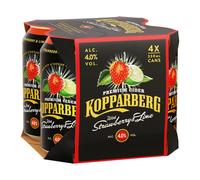 Kopparberg Premium Cider With Strawberry & Lime 4 X 330ml