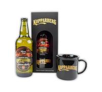 Kopparberg Spiced Apple Cider & Mug Gift Set - 500ml Apple Fruit Cider with Ceramic Mug, Serve Hot or Cold - Birthday, Christmas Mulled Drinks Gifts for Stocking, Secret Santa Gifts for Women, Men