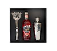 Kopparberg Strawberry & Lime Vodka, 70 cl & 3 Piece Cocktail Gift Box