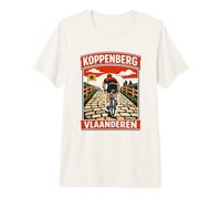 Koppenberg Flanders Vlaanderen Cycling Retro Cobblestone Premium T-Shirt
