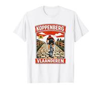 Koppenberg Flanders Vlaanderen Cycling Retro Cobblestone T-Shirt