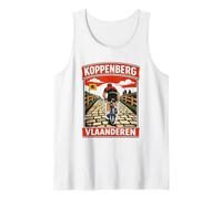 Koppenberg Flanders Vlaanderen Cycling Retro Cobblestone Tank Top