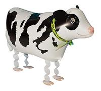 Kopper-24 Airwalker Balloon Cow - Running Animal Balloon Helium Walking Foil Balloon Decoration for Children Birthday Party Wedding Children Gift JGA Decoration Animal Balloons Running