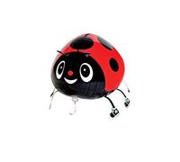 Kopper-24 Airwalker Ladybird Balloon, Children's Birthday Party Decoration, Large, Self-sealing, Reusable, 1 count