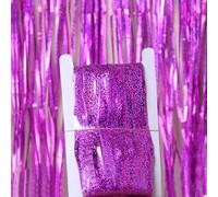 Kopper-24 Tinsel Curtain Light Purple 2 x 1 m - Glittering Holographic Foil Curtain Party Decoration - Shimmering Background for Birthday, Wedding, New Year's Eve, Carnival, Photo Box & Photo