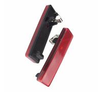 KOPQTEC Bumper Reflector Compatible With Nissan For Primastar 2001-2025 2x Red Lens Rear Bumper Reflector L+R No Light Replacement Parts