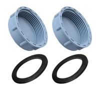Koprek 2 Pack 54mm Sink Waste Pipe Blanking Cap Plastic Pipe End Cap with Rubber Washer for Sealing Drain Pipes, Sink Blanking Cap Waste Pipe Caps Plumbing Fittings for Sealing Joints Kitchen Waste