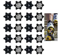 Koprek 20 Pcs Golf Shoe Spikes, Replacement Golf Shoe Studs, Black Threading Golfs Shoes Cleats, Durable TPR Golf Spikes, Anti-Slip Easy Install, For Golf Shoe Enhancing Grip, Stability and Comfort