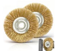 Koprek 2Pcs Wire Wheel Brush for Ryobi Patio Cleaner, Wire Brush Replacement for RY18PCA-0/RAC814/OPC1815O/EFB 400/401, For Removing Rust and Impurities From Joints(115*16*10mm)