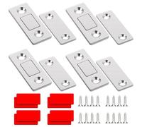 Koprek 4 Pack Cabinet Door Magnetic Catches, Self Adhesive Door Magnets for Cabinets, Invisible Ultra-Thin Magnet Catch, Kitchen Cupboard Magnet Latch Closure, Suitable for Cabinets, Wardrobes, Drawer