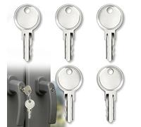 Koprek 5 Pcs UPVC Window Handle Keys, Windows Handle Key Replacement, Compact & Comfortable Design Window Keys Replacements, Suitable for Multiple Windows, Spare Key Set or Replacement Requirement