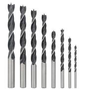 Koprek 8 Pcs Brad Point Drill Bits Set, 3-10mm Quick Change High-Speed Steel,Sharp Spiral Flute Design, Precision Woodworking Bits for Softwood, Hardwood, Plastic & Plywood