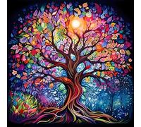 Koprek Diamond Painting Kit for Adults - Tree of Life Full Drill 30x30cm, 5D DIY Diamond Art with Sparkling Resin Gems, Complete Beginner Kit (Tools Included) - Home Wall Decor Gift